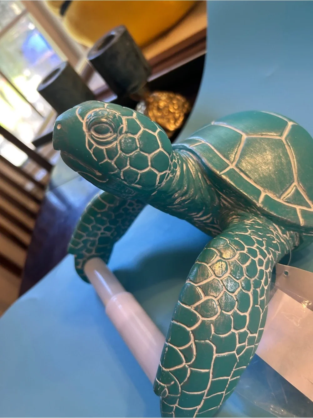 Green Sea Turtle Toilet Paper Roll Holder